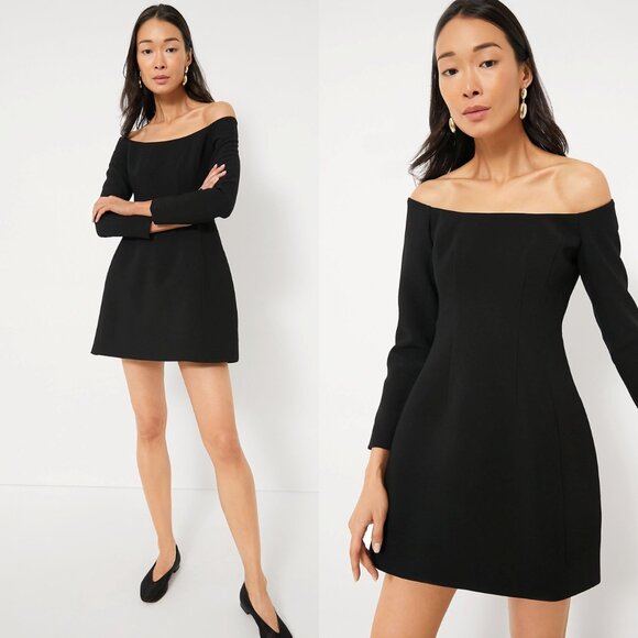 Tuckernuck Dresses & Skirts - Tuckernuck NEW Black Blakely Off the Shoulder Long Sleeve Formal Mini Dress 0